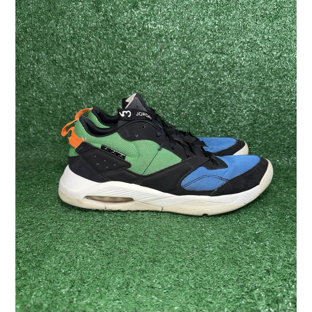 Nike Air Jordan NFH Mens Size 12 Black Blue Green Basketball Shoes Gym Sneakers